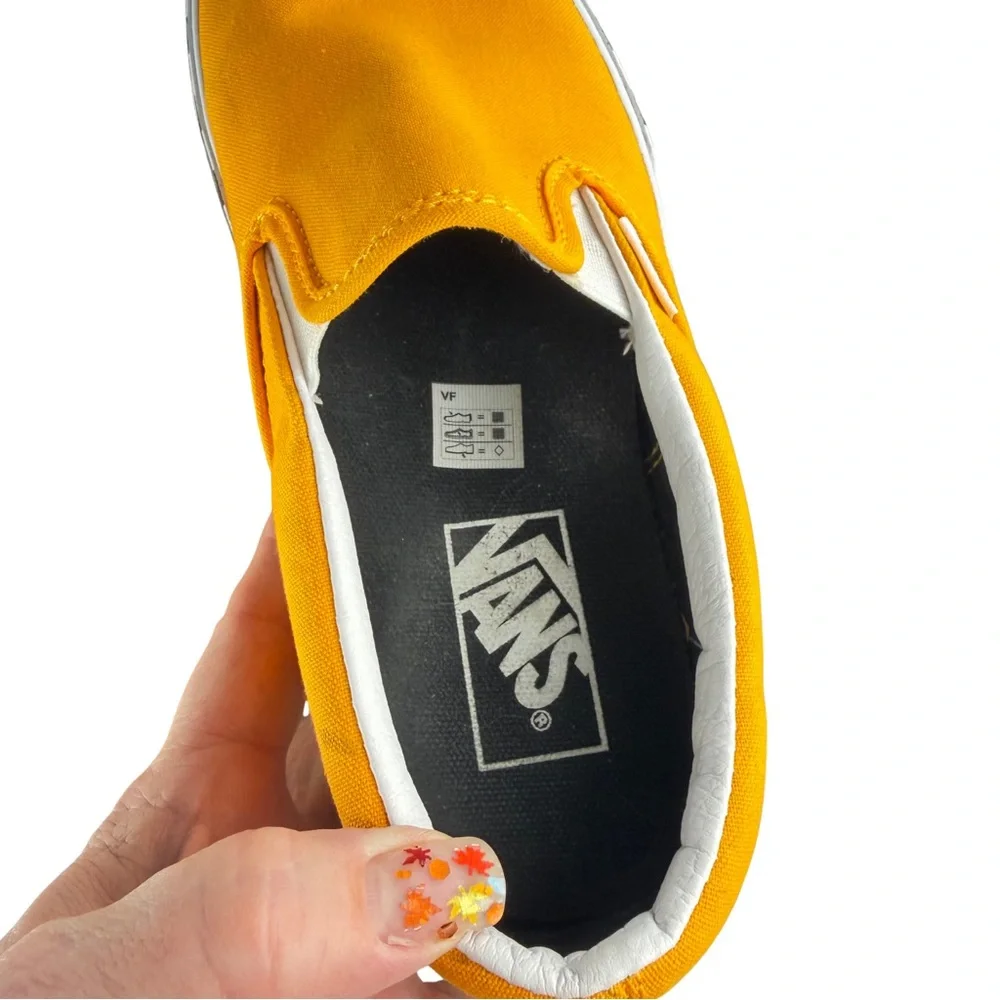 Vans Classic Slip-On Bold — Yellow Canvas | Women’s 8 / Men’s 6.5 - Picture 6 of 10